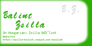 balint zsilla business card